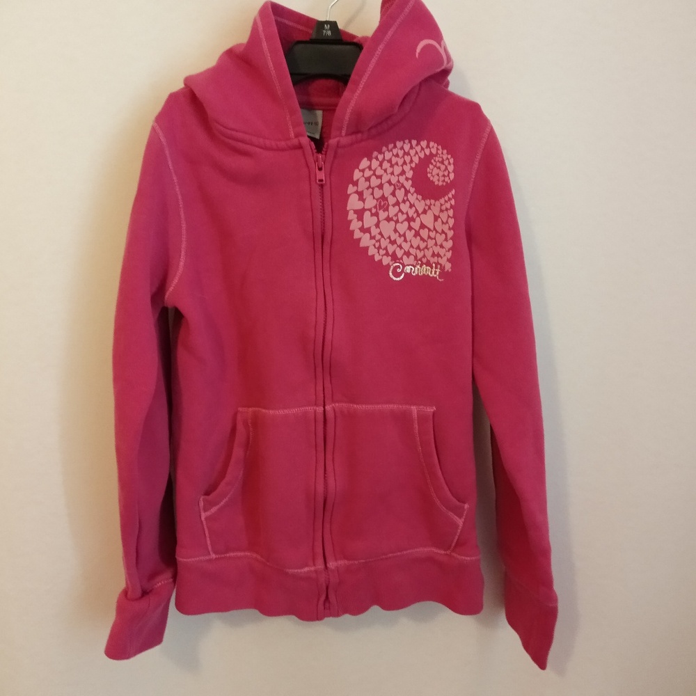 Girls Carhartt hoodie zip up size small 8